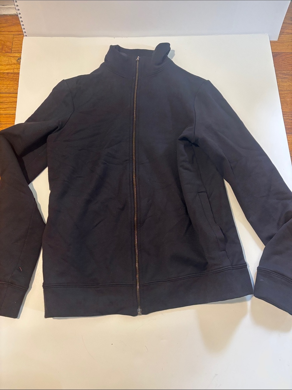 Theory Black Full-Zip Utility track Jacket